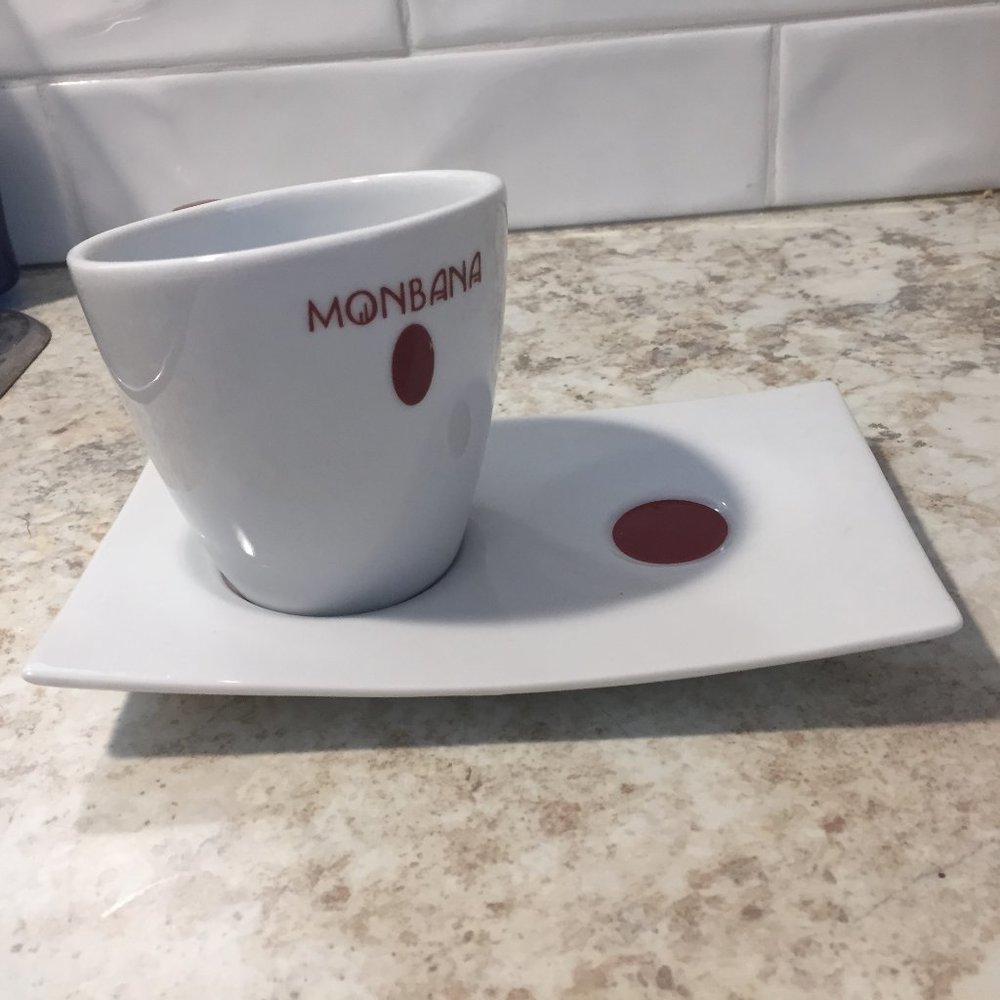 Monbana Cup and Cookie Plate - Limited Edition
